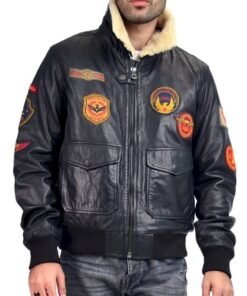 B3 Patched Pilot Bomber Jacket