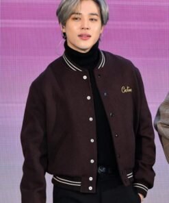 BTS Jimin Wool Bomber Jacket