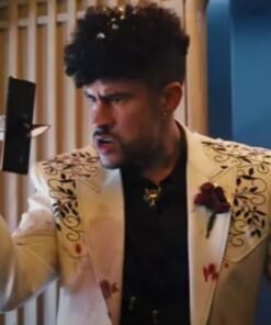 Product Specification: Material: Suiting Fabric Inner: Viscose Lining Collar: Lapel Style Collar Front: Buttoned Closure Sleeves: Full-length Cuffs: Buttoned cuffs Color: White