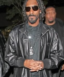 Snoop Dogg Leather Black Jacket