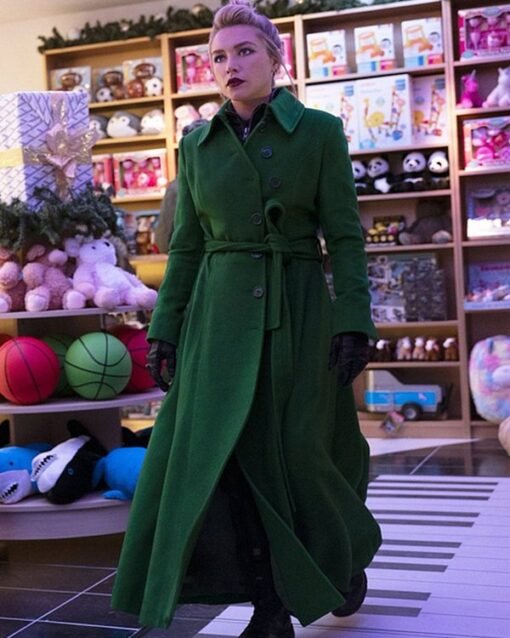 Hawkeye Yelena Belova Green Trench Coat