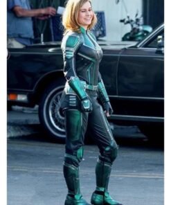 Captain Marvel Brie Larsons Leather Jacket