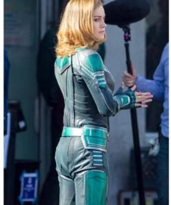 Captain Marvel Brie Larsons Leather Jacket