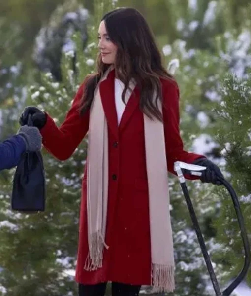 Mallory Jansen On The 12th Date of Christmas Coat