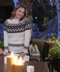 Jill Wagner Hearts of Winter Sweater
