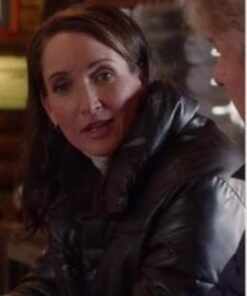 Heartland Season 14 Lois Leather Puffer Jacket