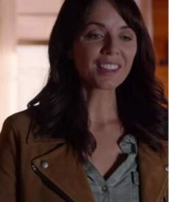 Heartland Season 14 Lou’s Brown Suede Jacket