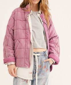 Heartland Season 15 Lou Fleming Pink Quilted Jacket