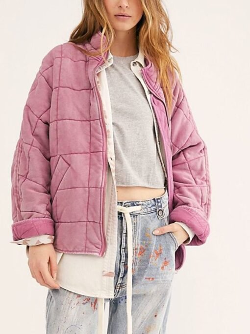 Heartland Season 15 Lou Fleming Pink Quilted Jacket