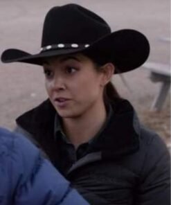 Heartland Season 14 Black Puffer Coat