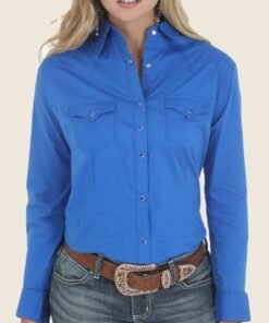 Heartland Season 15 Amy Fleming Blue Shirt