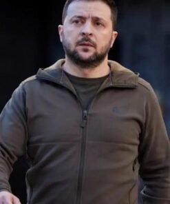 Zelensky Green fleece Jacket