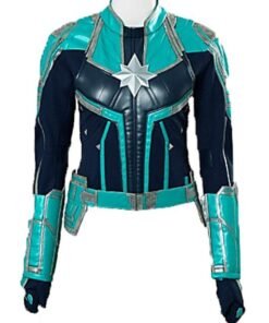 Captain Marvel Brie Larsons Leather Jacket