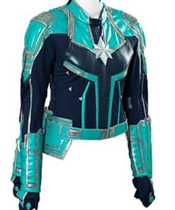 Captain Marvel Brie Larsons Leather Jacket
