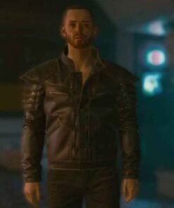 Cyberpunk 2077 Wolf School Leather Jacket