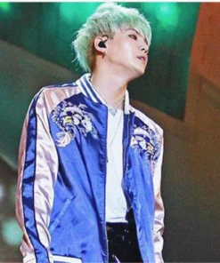 Bts Suga Embroidery Loose Baseball Jacket