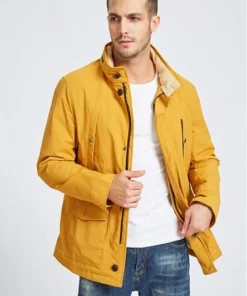 Mens Yellow Cotton Jacket