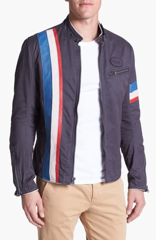 Mens Cafe Racer Cotton Jacket