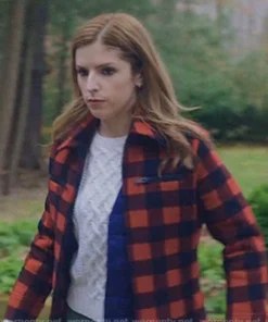 Love life Darby Red Checked Jacket