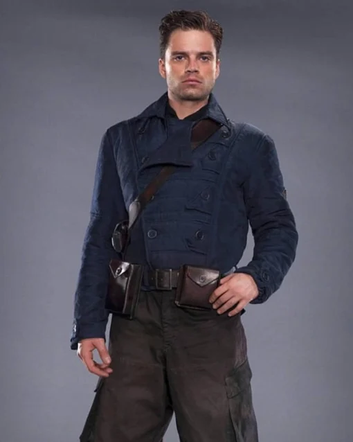 Bucky Barnes WW2 Blue Jacket