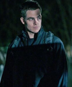 Chris Pine The Contractor 2022 Black Jacket