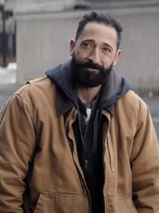 Clean Adrien Brody Brown Cotton Jacket