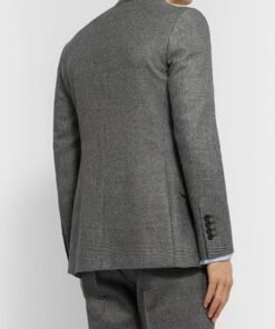 KINGSMAN Men’s Grey Wool Blazer