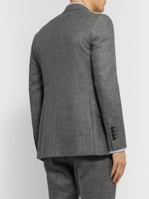 KINGSMAN Men’s Grey Wool Blazer