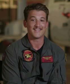 Top Gun Maverick 2022 Miles Teller Green Jacket