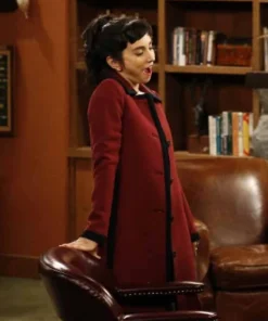 Last Man Standing Molly Ephraim Maroon Coat