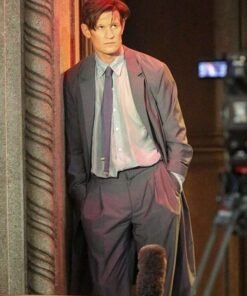 Morbius 2022 Matt Smith Grey Trench Coat