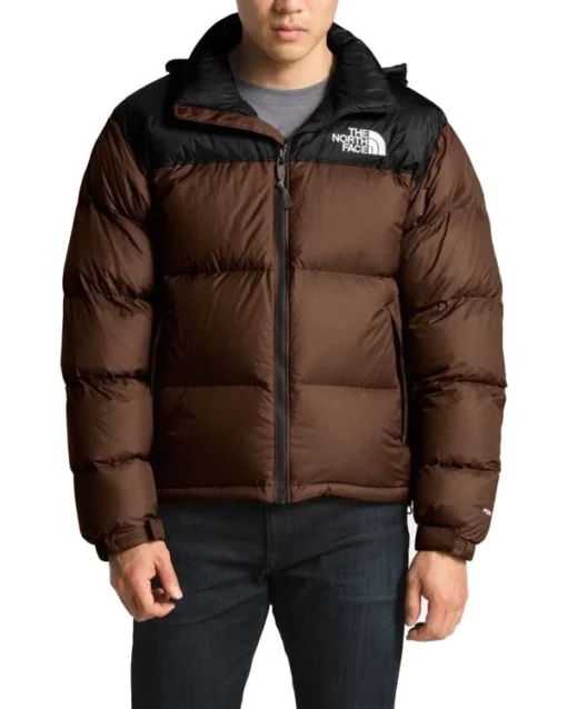 Brown North Face Puffer Jacket