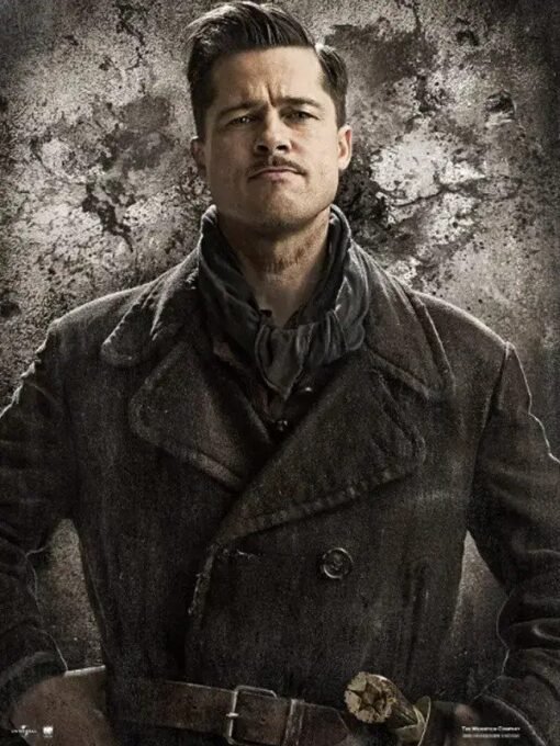 Inglourious Basterds Brad Pitt Peacoat