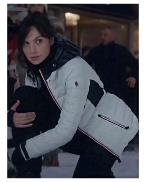 Heart Of Stone 2023 Gal Gadot White Puffer Jacket