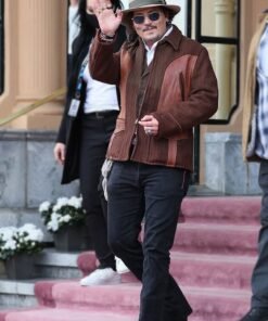 San Sebastian Film Festival Johnny Depp Brown Jacket