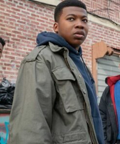 Power Book III Raising Kanan Stark Green Jacket