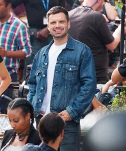 The 355 Sebastian Stan Denim Jacket