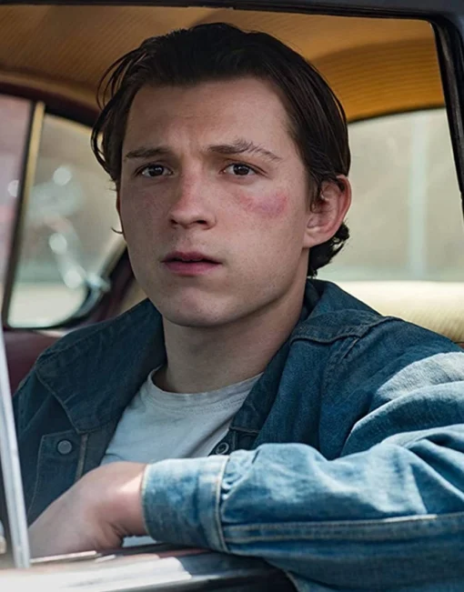 The Devil All The Time Tom Holland Denim Jacket