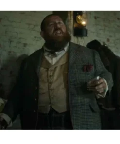 The Nevers Nick Frost Checkered Coat