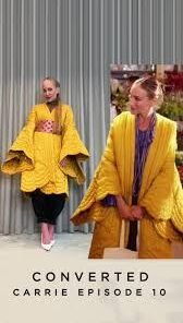 And Just Like That S02 Sarah Jessica Parker Yellow Scalloped Coat