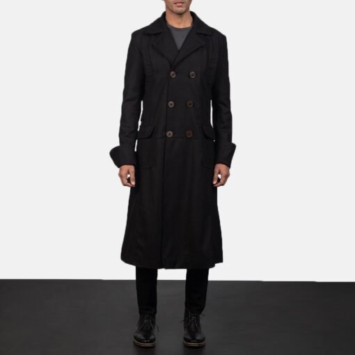 Mens Detective Wool Peacoat