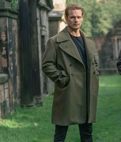 Men in Kilts Sam Heughan Green Coat