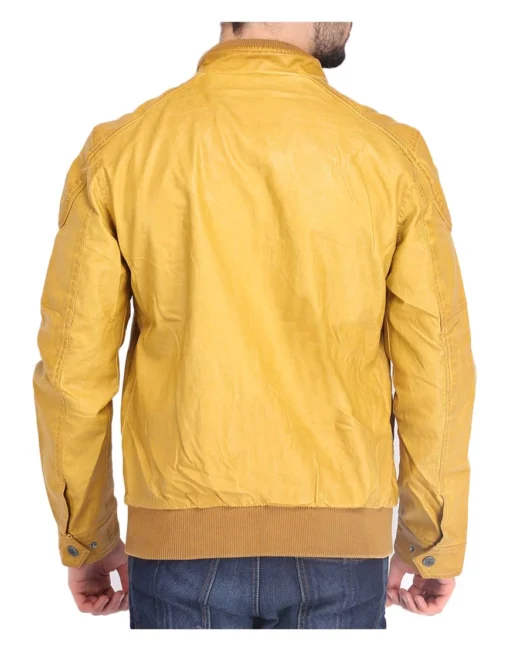 Yellow Leather Jacket