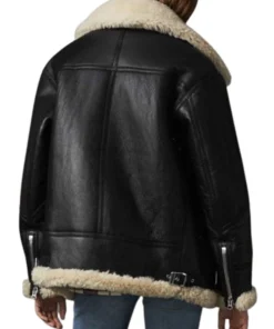 Aviator Ivory Shearling Jacket