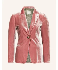 Asher Keddie Pink Velvet Blazer