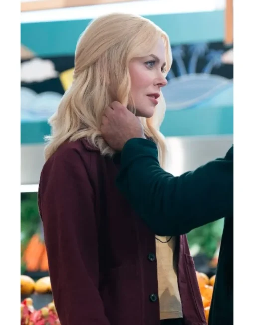 Nicole Kidman Burgundy Jacket