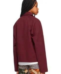 Nicole Kidman Burgundy Jacket