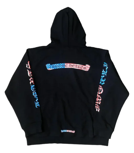 Black Cotton Matty Boy America Hoodie