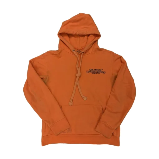 X Off White Orange Hoodie