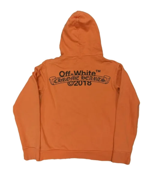 X Off White Orange Hoodie